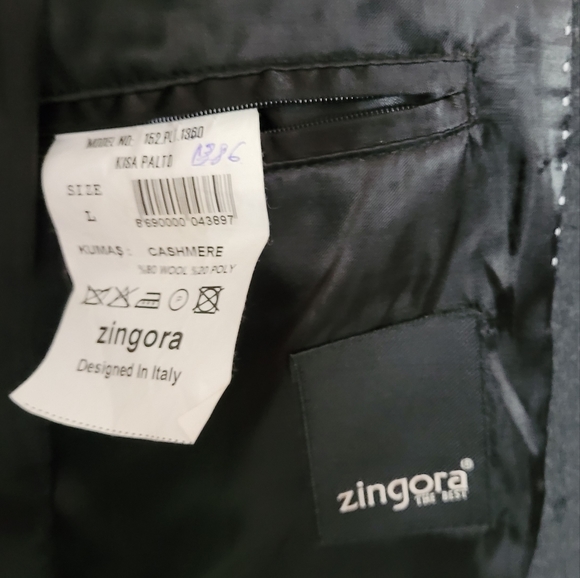 Zingora Cashmere Men's Coat Jacket - Picture 14 of 14